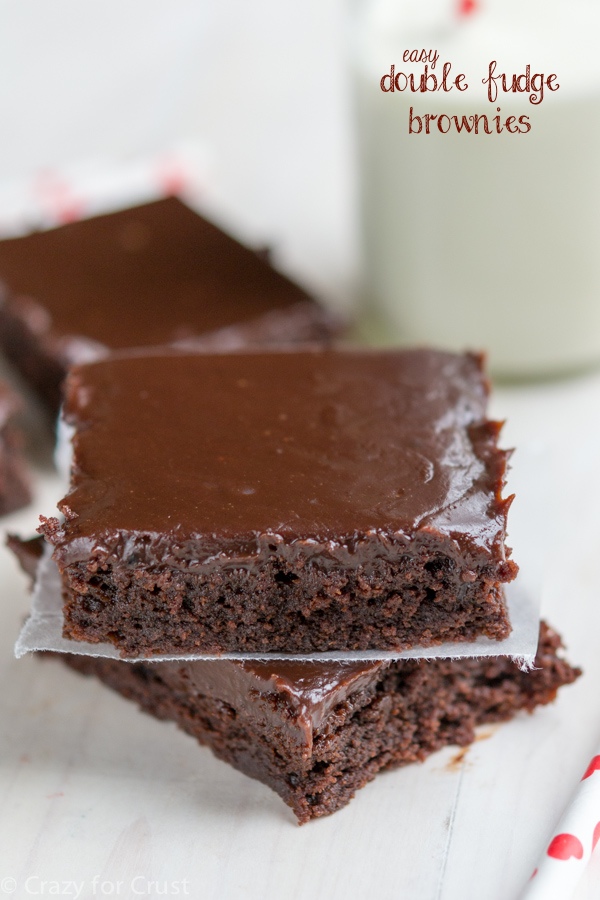 Doube Fudge Brownies – Eat More Chocolate Eat More Chocolate