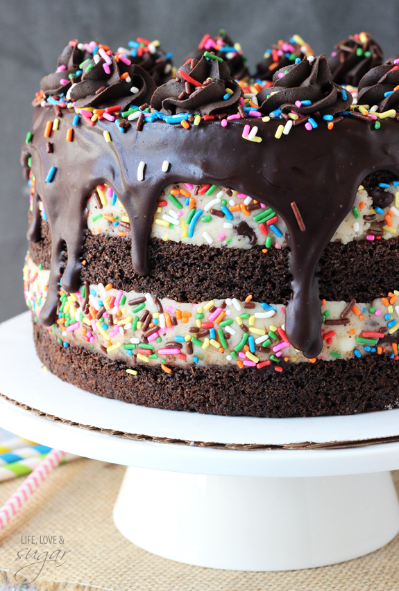 Sprinkle Cookie Dough Cake - Cake by Courtney