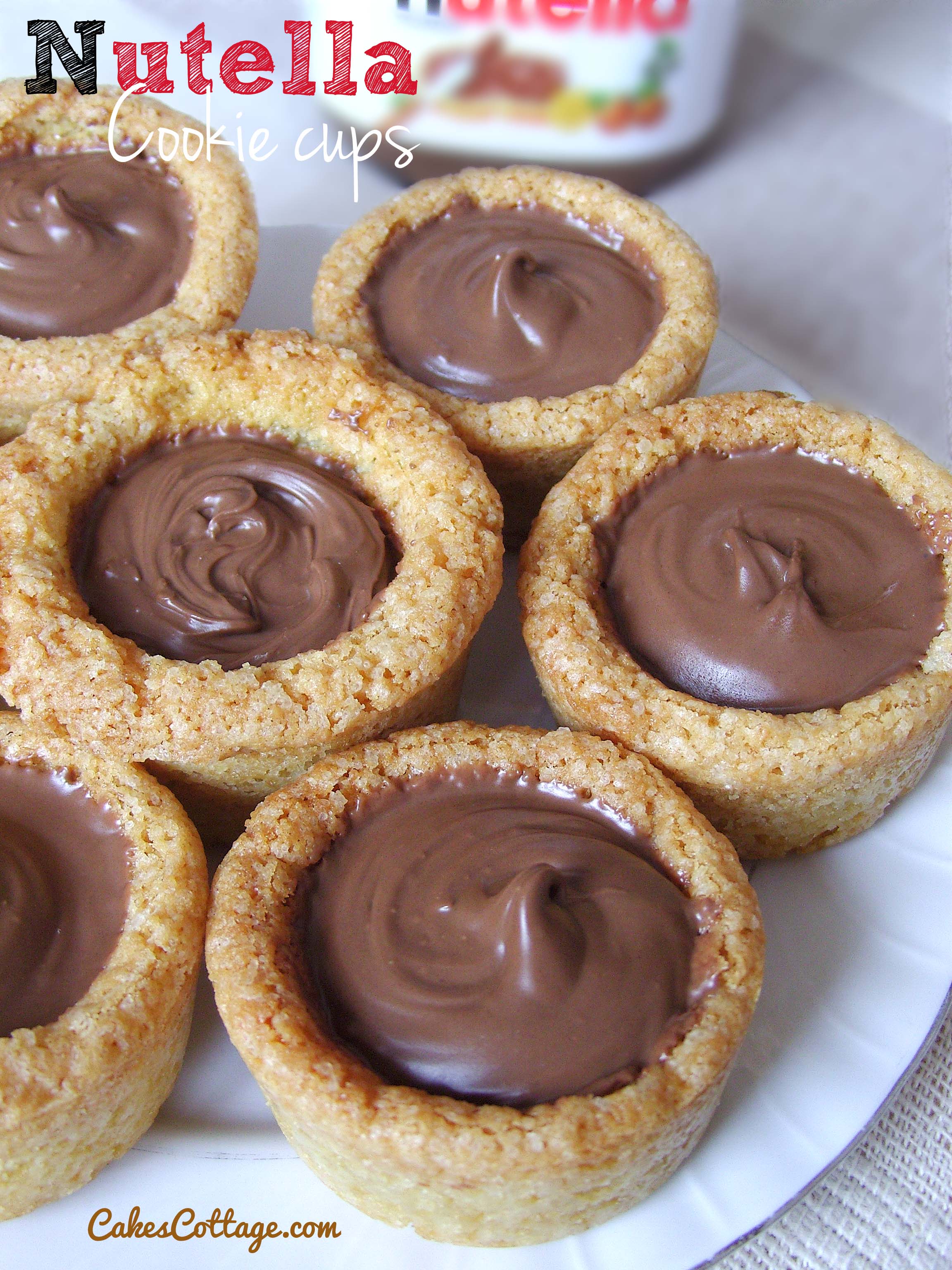 Nutella Cookie Cups – Eat More Chocolate Eat More Chocolate