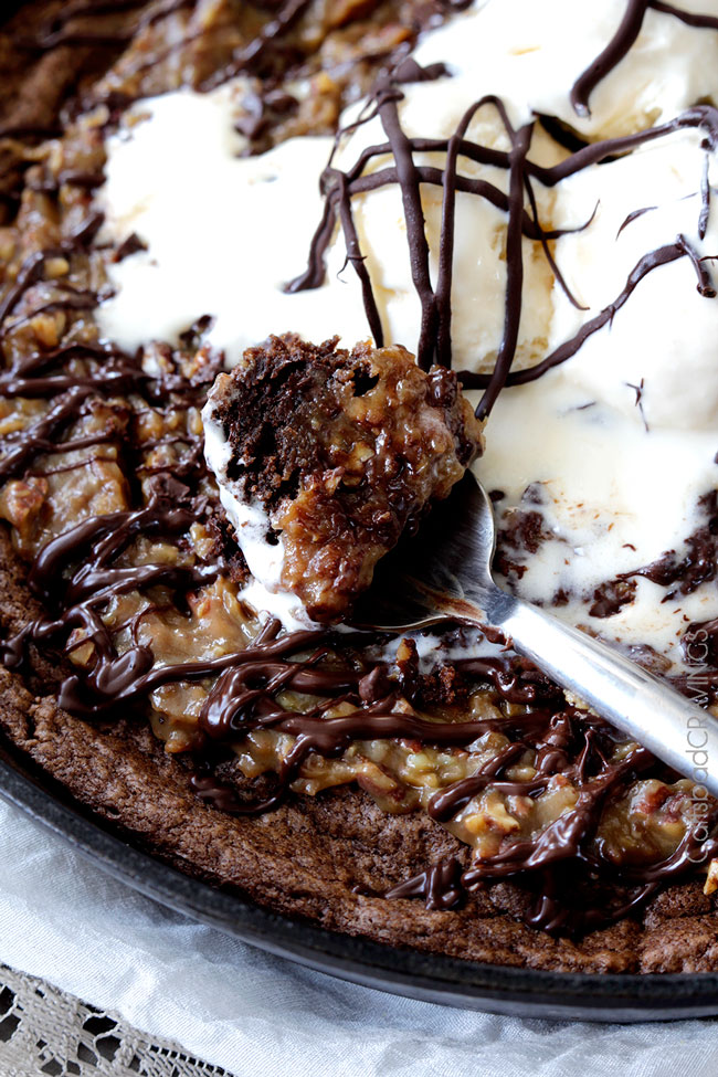 Deep Dish German Chocolate Cake Skillet Cookie – Eat More Chocolate Eat More Chocolate